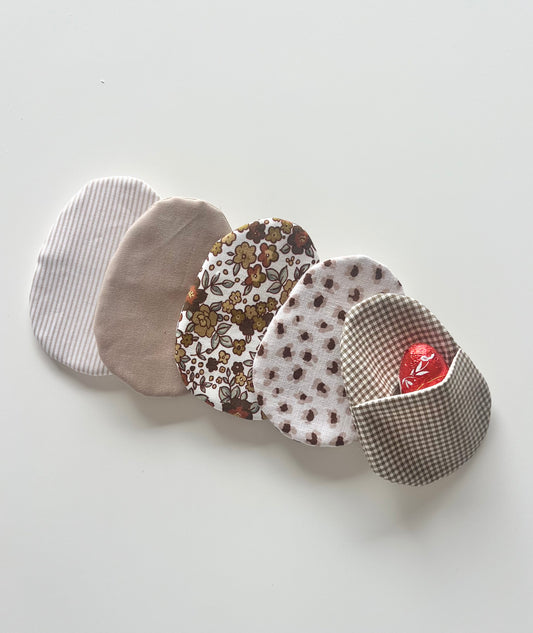 Refillable Fabric Easter Eggs - Naturals